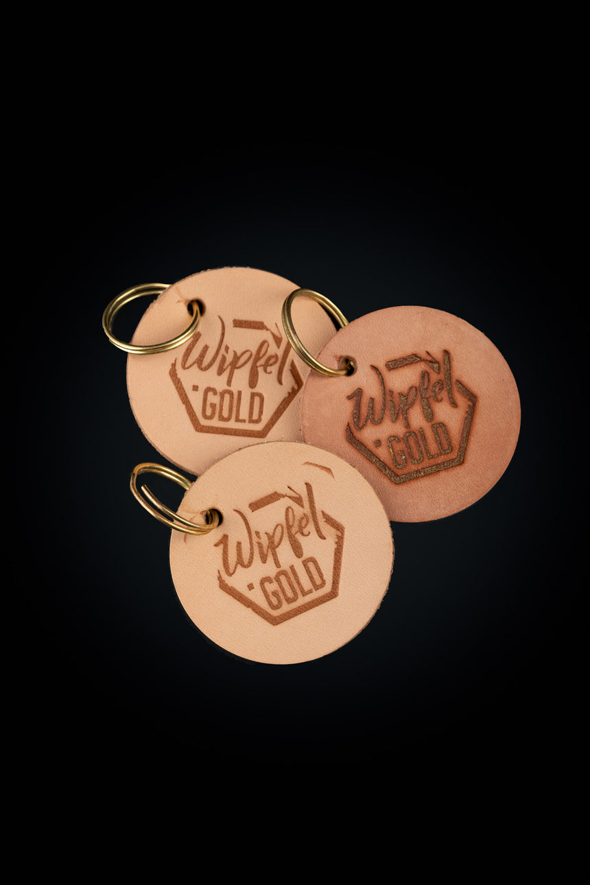 Wipfel.Gold Leather Key Holder