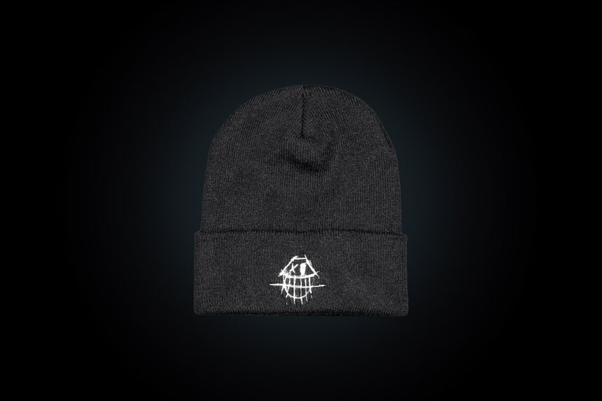 Smile if you can...Beanie Black one size